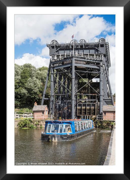 Anderton Boat Lift Framed Mounted Print by Bryan Attewell