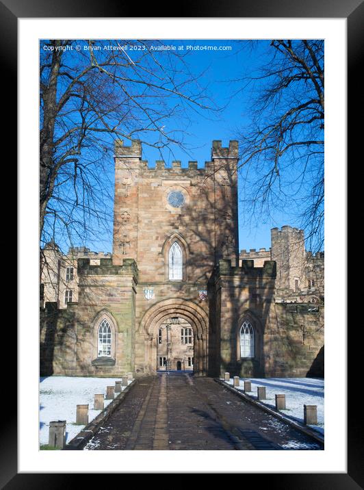 Entrance to Durham Castle Framed Mounted Print by Bryan Attewell