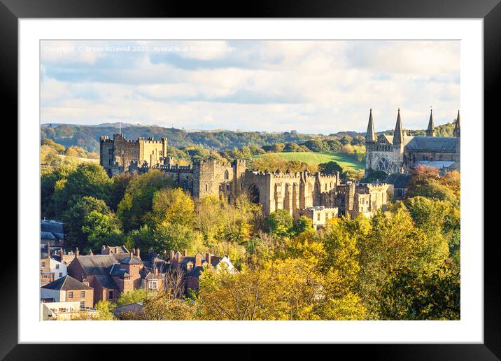 Durham Castle Framed Mounted Print by Bryan Attewell