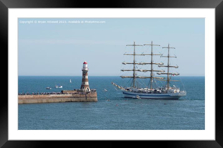 Tall Ships Sunderland Framed Mounted Print by Bryan Attewell