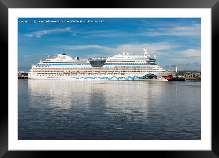 The cruise ship Aidasol Framed Mounted Print by Bryan Attewell
