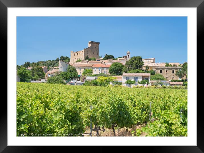 Chateauneuf du Pape Framed Mounted Print by Bryan Attewell