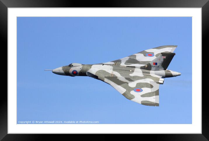 Vulcan bomber Framed Mounted Print by Bryan Attewell