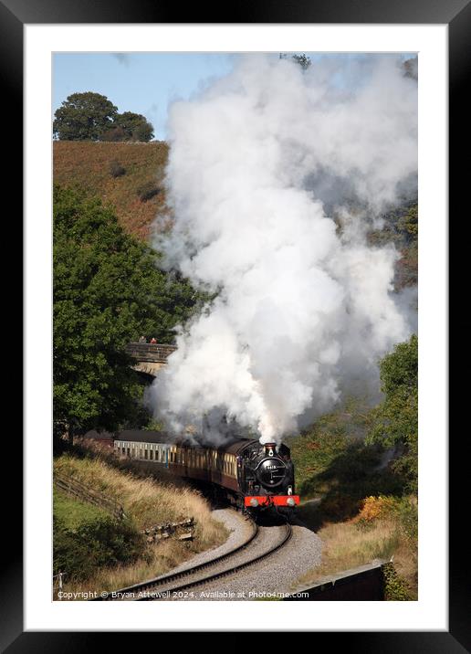 GWR 0-6-2 tank engine NYMR Framed Mounted Print by Bryan Attewell