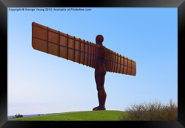 Angel of the North Framed Print by George Young