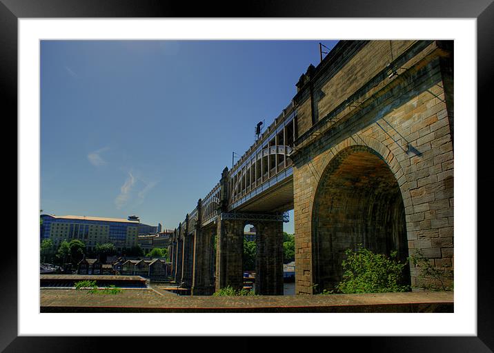 High Level Bridge Framed Mounted Print by George Young