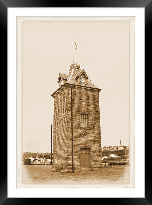 Old Clock Tower Framed Mounted Print by George Young