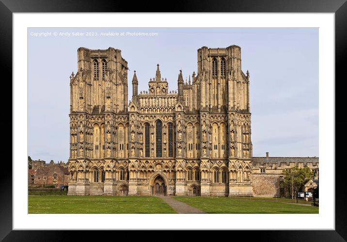 Wells Cathedral Somerset Framed Mounted Print by Andy Salter