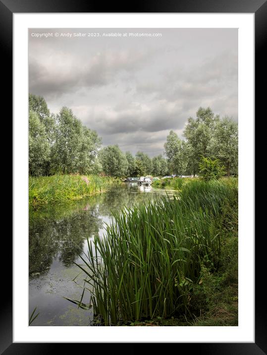 Paper Mill Lock Framed Mounted Print by Andy Salter