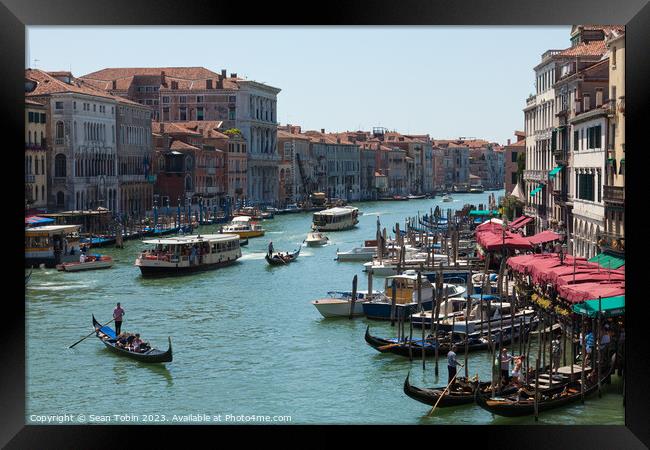 Grand Canal, Venice Framed Print by Sean Tobin