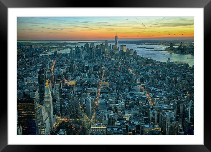 New york Framed Mounted Print by John Hulland