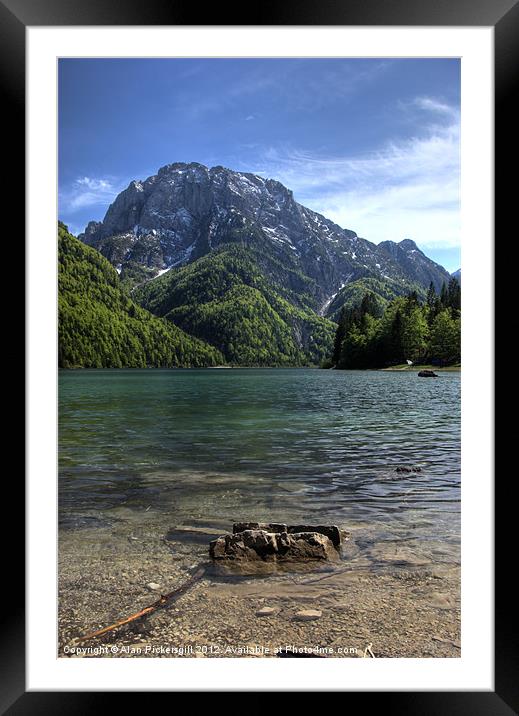 Lago di Predil Framed Mounted Print by Alan Pickersgill