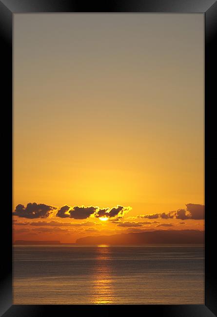 Dawn over the Desertas  Framed Print by Alan Pickersgill
