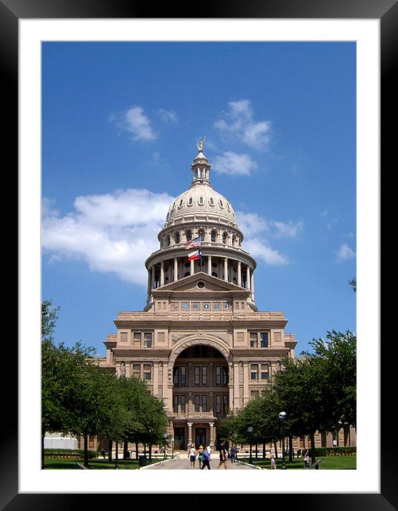 Capital Building, Austin Framed Mounted Print by Alan Pickersgill
