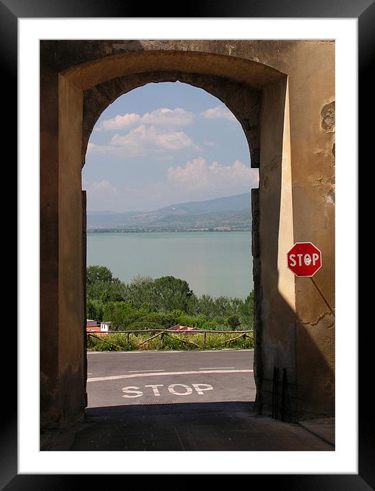 Stop STOP  Framed Mounted Print by Alan Pickersgill