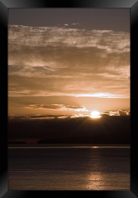 Madeiran sunrise Framed Print by Alan Pickersgill