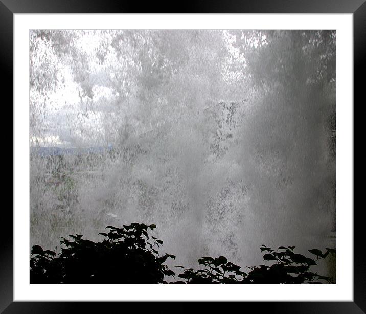Through the falls Framed Mounted Print by Alan Pickersgill