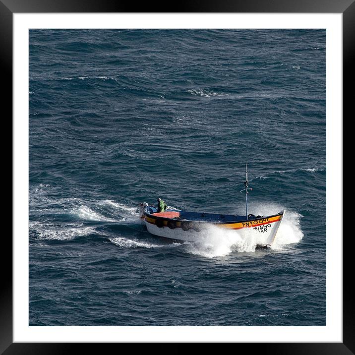 Lone Fisherman Framed Mounted Print by Alan Pickersgill