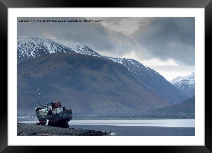 Outdoor mountain Framed Mounted Print by Andrew percival