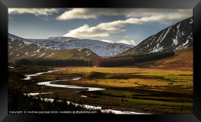 Highland photography  Framed Print by Andrew percival