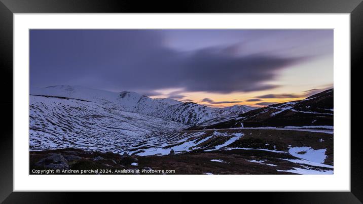 Outdoor mountain Framed Mounted Print by Andrew percival