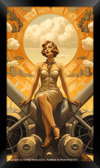 Sky Queen Framed Print by Harold Ninek