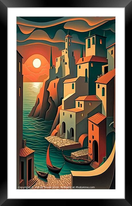 Mediterranean Dream Framed Mounted Print by Harold Ninek