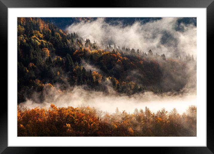 This is what autumn feels like in Slovenia Framed Mounted Print by Suppakij Vorasriherun