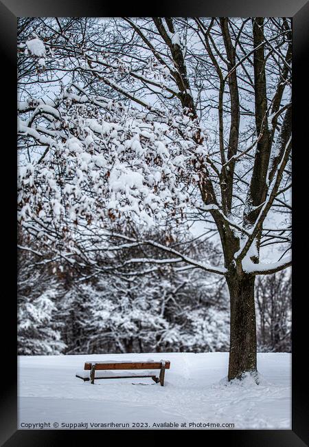 Still waiting Framed Print by Suppakij Vorasriherun