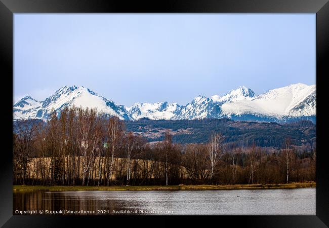 Outdoor mountain Framed Print by Suppakij Vorasriherun