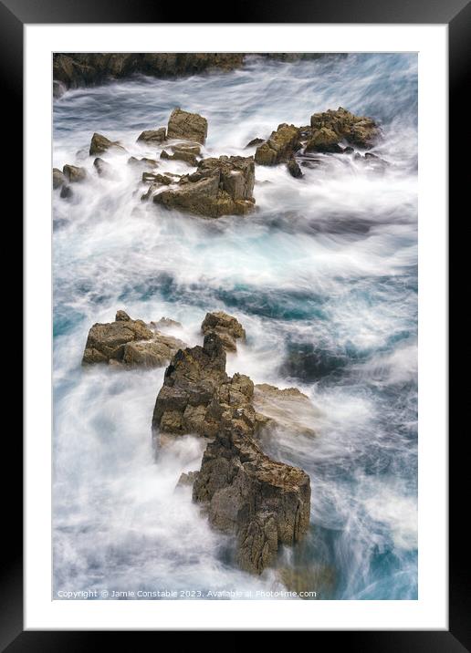 Atlantic swell Framed Mounted Print by Jamie Constable