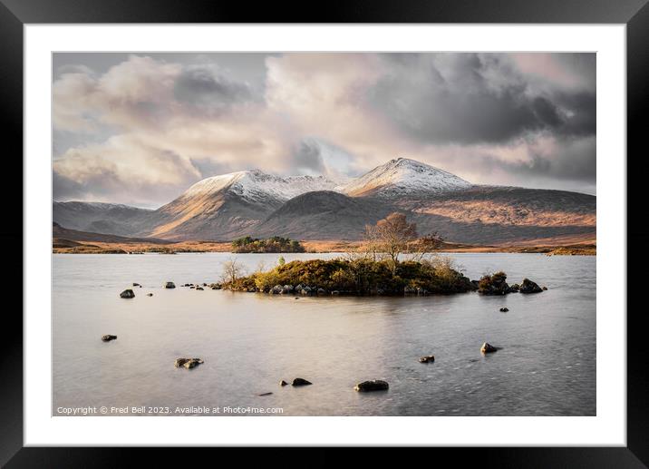 Rannoch Moor Scotland Framed Mounted Print by Fred Bell