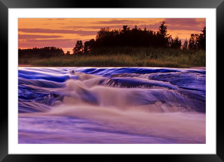 Flowing Water Framed Mounted Print by Dave Reede