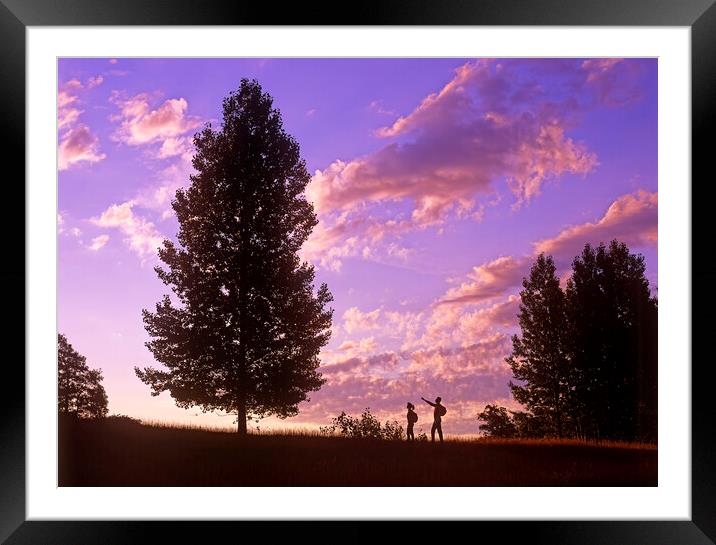 Early Morning Hike Framed Mounted Print by Dave Reede