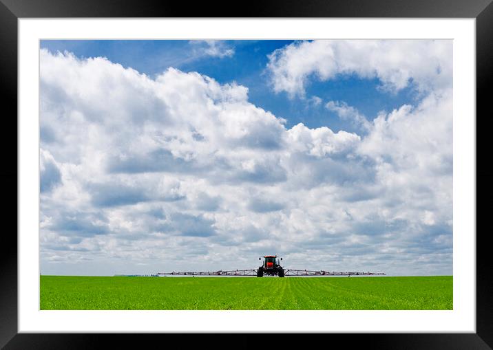 high clearance sprayer Framed Mounted Print by Dave Reede