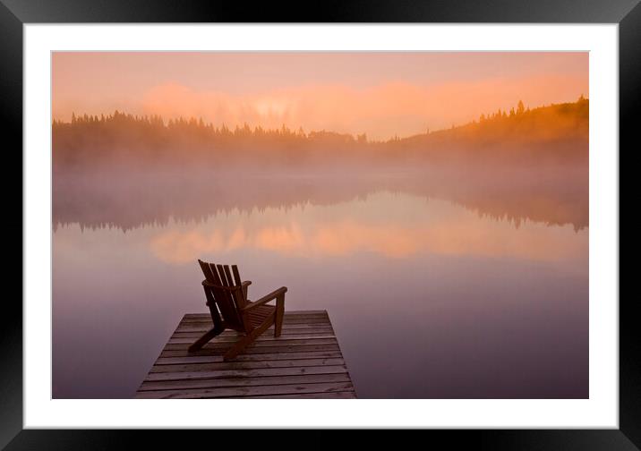 Foggy Morning Framed Mounted Print by Dave Reede