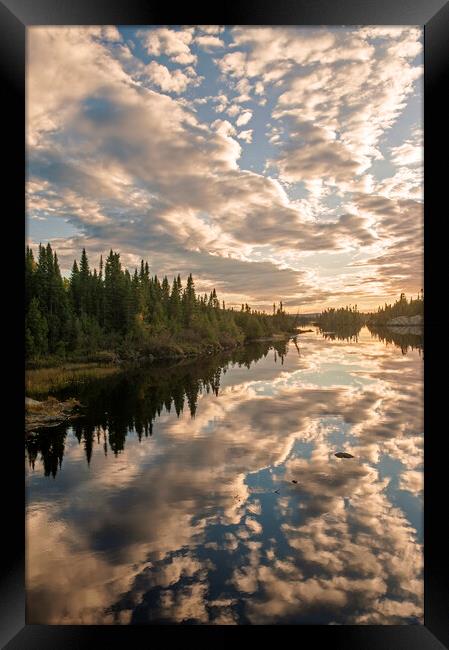 peaceful evening Framed Print by Dave Reede