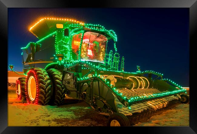 combine with Christmas lights Framed Print by Dave Reede