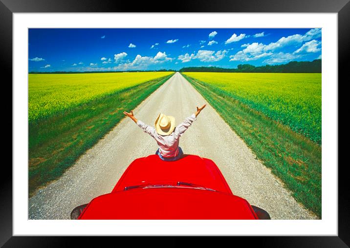the Open Road Framed Mounted Print by Dave Reede