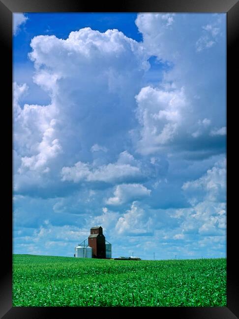 Developing Prairie Storm Framed Print by Dave Reede