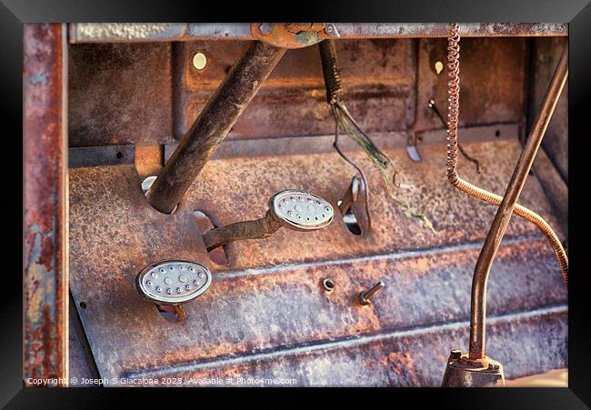 Foot On The Pedal Framed Print by Joseph S Giacalone