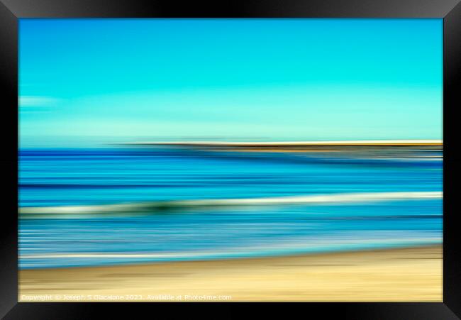 San Clemente Abstract Framed Print by Joseph S Giacalone