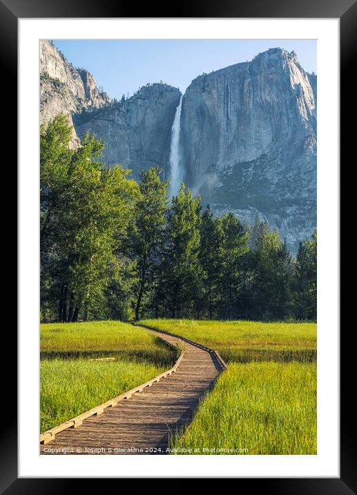 A Path To The Falls Framed Mounted Print by Joseph S Giacalone