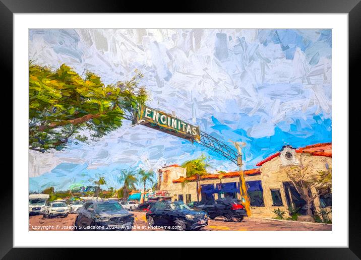 Cruising The Boulevard Framed Mounted Print by Joseph S Giacalone
