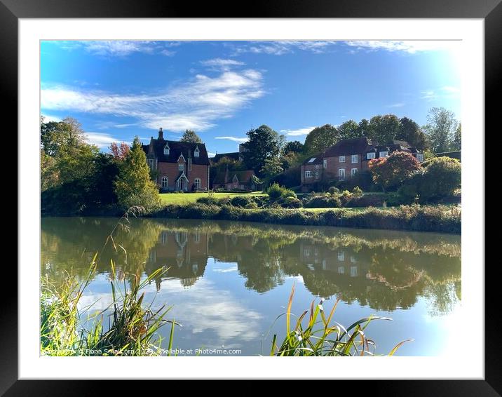 A river with a view, Kintbury Framed Mounted Print by Fiona Smallcorn