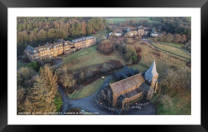 Bangour village hospital  Framed Mounted Print by John Campbell