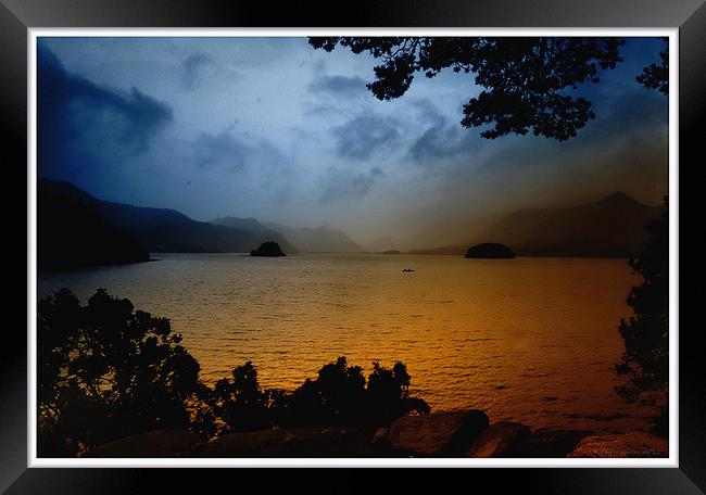 Derwent water Framed Print by CHRIS ANDERSON