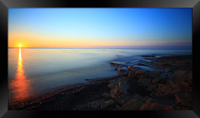 Cresswell beach,Northumberland Framed Print by CHRIS ANDERSON