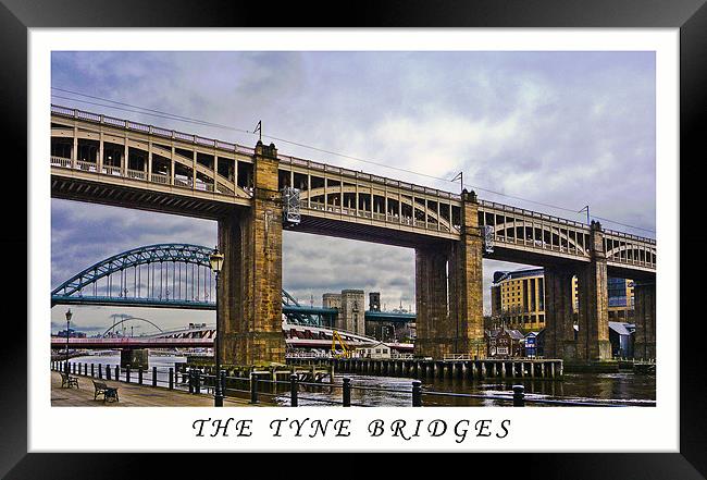 TYNE BRIDGES Framed Print by CHRIS ANDERSON