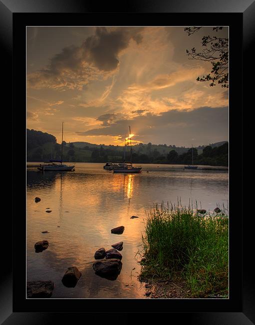 Lake Ullswater at dusk2 Framed Print by CHRIS ANDERSON